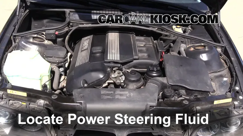 2001 BMW 325i 2.5L 6 Cyl. Sedan Power Steering Fluid Check Fluid Level